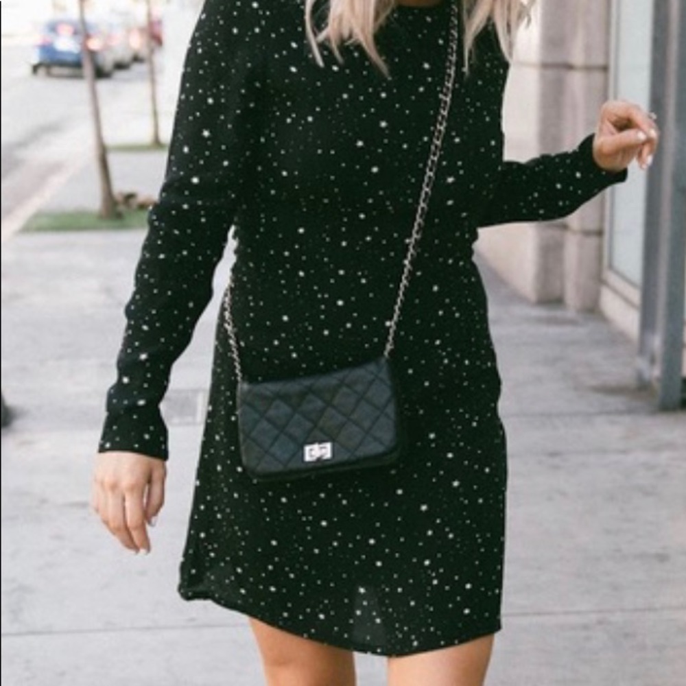 H&M star print midi dress